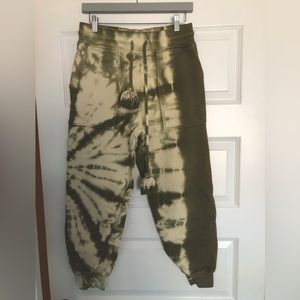 Ulla Johnson Charley Tie Dye Sweatpants in Green size S.